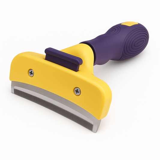 Croq’Peigne - Brosse anti-mue pour chien et chat – Élimine 90 % des poils morts
